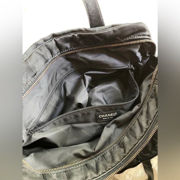 Rare✨Chanel Nylon Double Zip Travel Tote - Picture 3 of 9